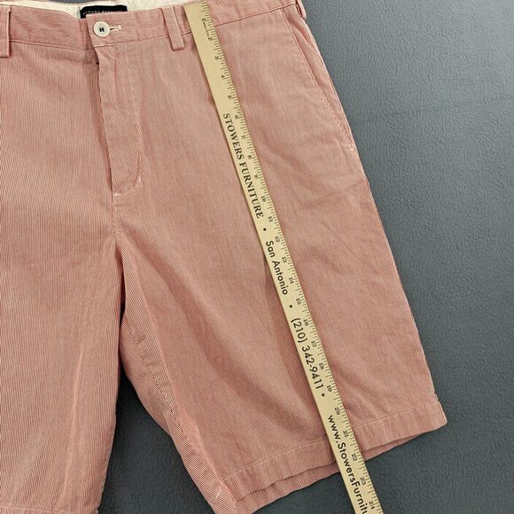 Banana Republic Shorts Mens Size 38 Pin Stripe Flat Front Cotton 11" Inseam - Picture 6 of 16